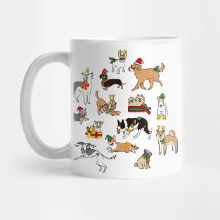 Christmas Dogs Mug